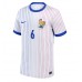 Camiseta Francia Eduardo Camavinga #6 Visitante Equipación Eurocopa 2024 manga corta